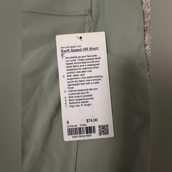 lululemon Swift Speed High-Rise Shorts 6” - Picture 2 of 4